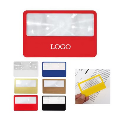 Credit Card Size Paper Thin Magnifier