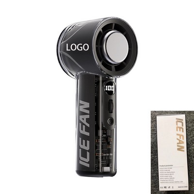 3000mAh Hand-held Powerful ICE Fan 6.1"x2.5"