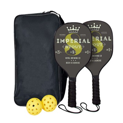 Pickleball Set with Single-Sided Paddles