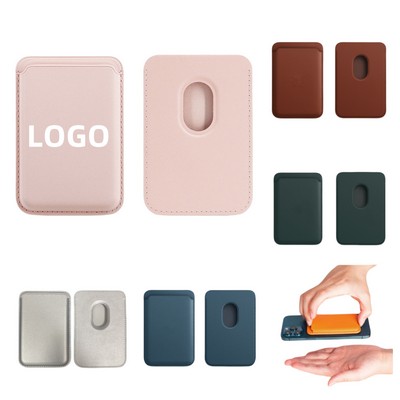 Magnetic PU Leather Card Holder