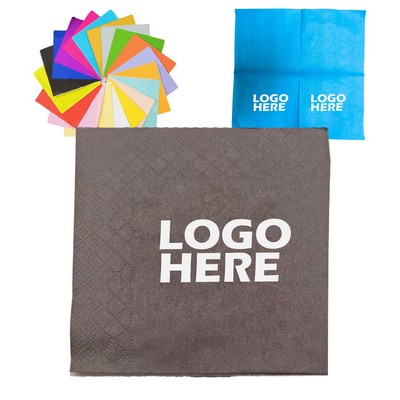 5"L x 5"W 2 Ply Colorful Tissue Napkin