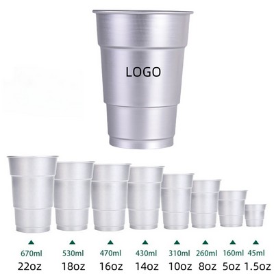 Multiple Capacities Recycled Aluminum Stadium Party Cup W/ Custom Imprint