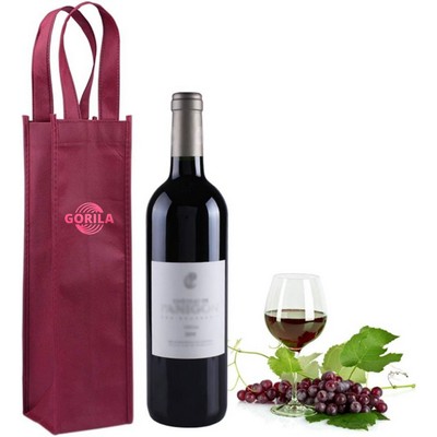 Single Bottle Non-woven Wine Tote Bag
