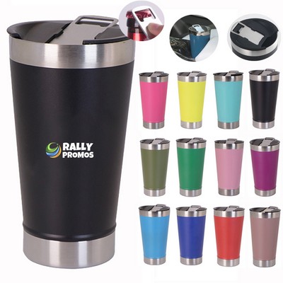 16oz Stainless Steel Insulated Tumbler with Bottle Opener