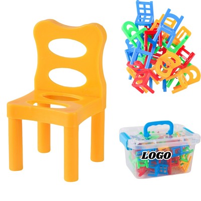 Stacking Chairs Toy Preschool Balance Game For Parent Child
