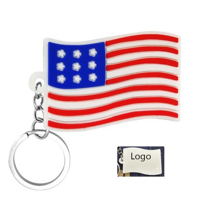 U.S American Flags Souvenir Charm Key Chains