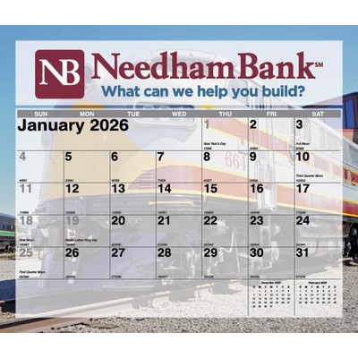 Mini Tear Off Sheet Calendar - Magnificent Trains