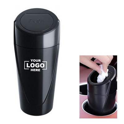 Portable Car Trash Can with Lid & Leakproof Design