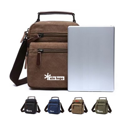 Men's Canvas Messenger Shoulder Bag