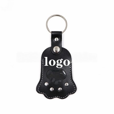 Pet Photo Leather Key Chain For Storage
