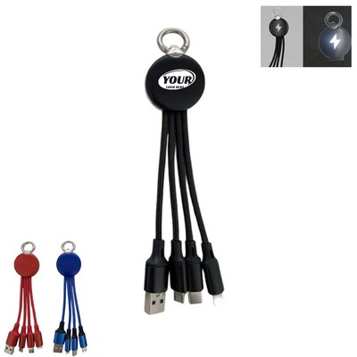 3in1 Charging Cable With Light Up Logo