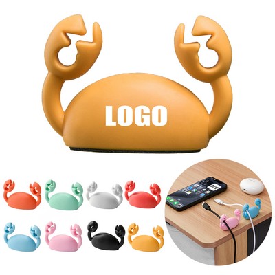Flexible Tpr Crab-Shaped Space Tidy Cables Clip
