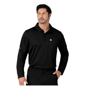 Carhartt Rugged Flex RSCU Men's Heavyweight Long Sleeve Polo Scrub Top