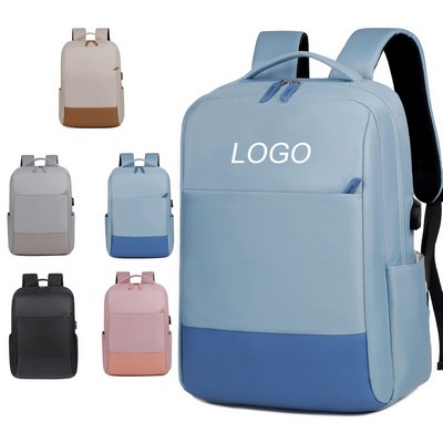 Lightweight Travel Backpack with USB-16.9"x12.2"x 5.5"