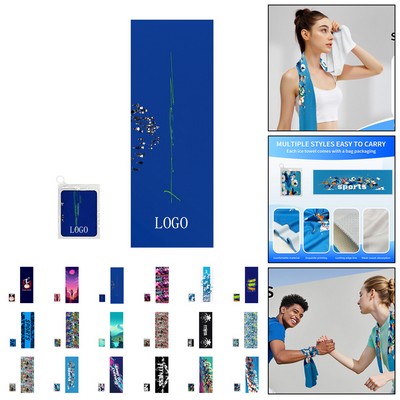 Quick-Dry Ice Silk Cooling Towel