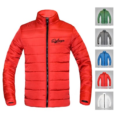 Polyester Windproof Puffer Coat