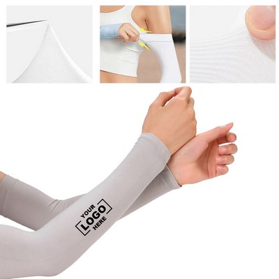 Unisex UV Protection Cooling Arm Sleeves with Thumb Hole