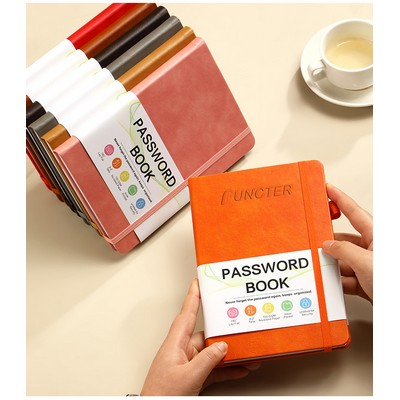 A6 College Ruled Journal PU Notebook W/ Elastic Closure