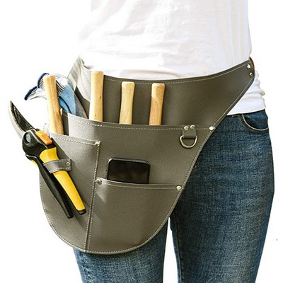 PU Leather Waist Bag Tool Apron