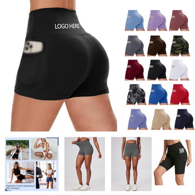 Women Yoga Shorts with Pockets