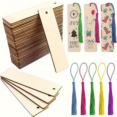 Wooden Bookmark with Tassel