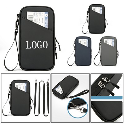 Waterproof Nylon Passport Holder w/ RFID Blocking
