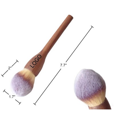 Walnut Handle Blush Brush Powder Makeup Tool