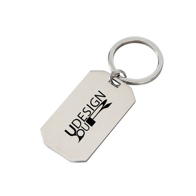 High Quality Octagon Metal Keychain