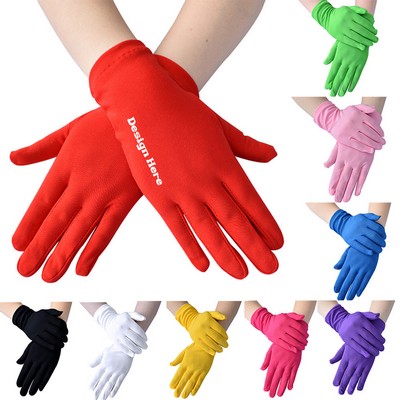 Stretch Satin Dress Gloves