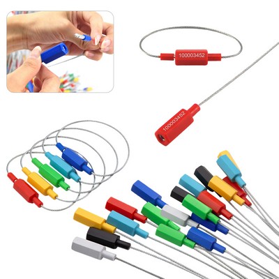 Heavy-Duty Steel Cable Seal Tamper-Proof & Numbered for Trucks Containers and Shipping