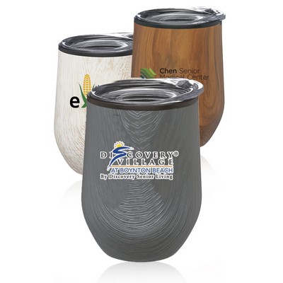 12 oz. Palmera Stemless Wine Glasses with Lid