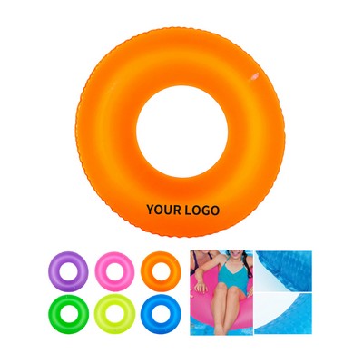 PVC Inflatable Swimming Ring With 13.8" Inner Diameter