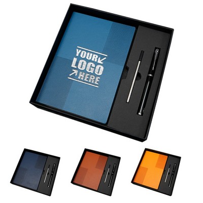 Pu B5 Notebook Journals?Pen In Case Gift Set