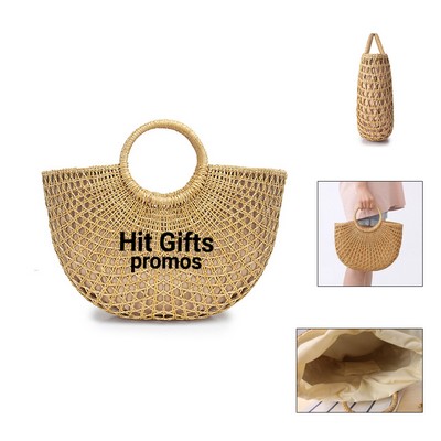 Rattan Tote Bag