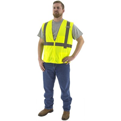 Majestic 75-3201 Hi-Viz Mesh Vest, ANSI 2