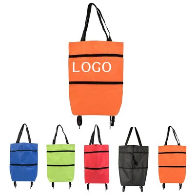 Collapsible Shopping Trolley Bag on Wheels