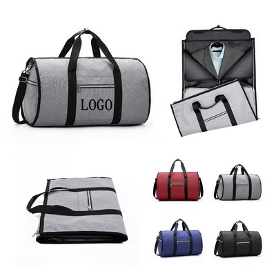 3-Suit Capacity Foldable Polyester-Nylon Travel Garment Carrier