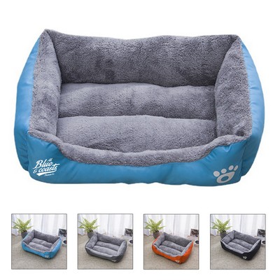 Comfortable Washable Velvet Pet Bed