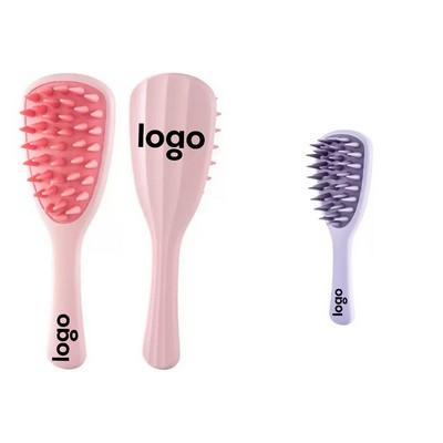 Silicone Teeth Long-handled Comb