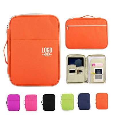 Zippered Travel File Organizer