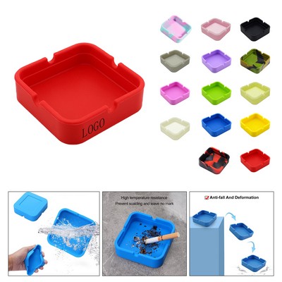 Square Silicone Ashtray