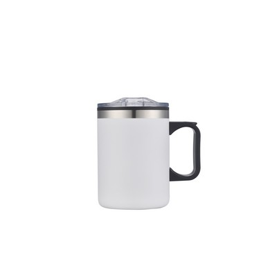 Endura 14 oz White Double Wall Camping Mug w/ Handle