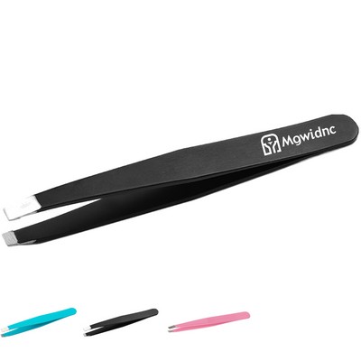 High Precision Stainless Steel Eyebrow Tweezers for Hair Removal Eyelid Stickers Ultra-Thin Tip
