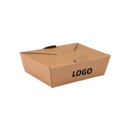 Square Kraft Paper Takeout Box for Fried Rice and Chicken