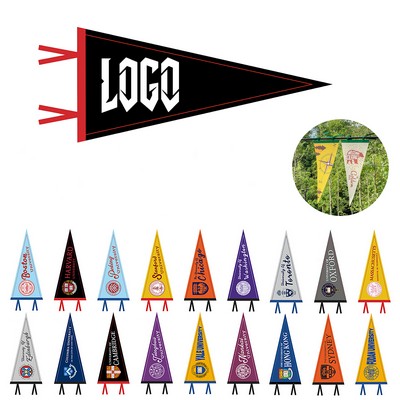 Olive Flag Decoration Felt Triangular Advertising Banners