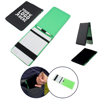 PU Leather Golf Scorecard Holder
