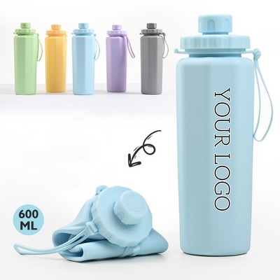 Premium Collapsible Silicone 20oz Water Bottle