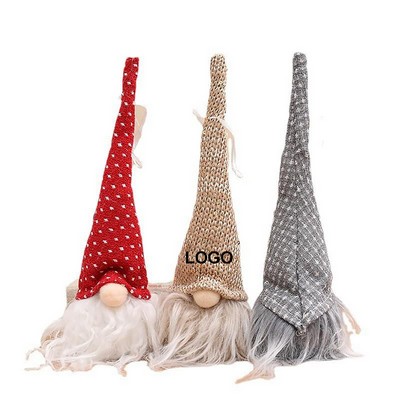 Illuminated Faceless Old Man Christmas Hanging Ornament