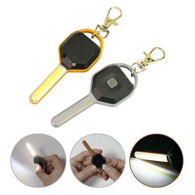 Illuminated LED Keychain in Key Shape