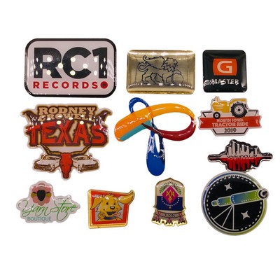 1.25" Custom Lapel Pins - Offset Full Color